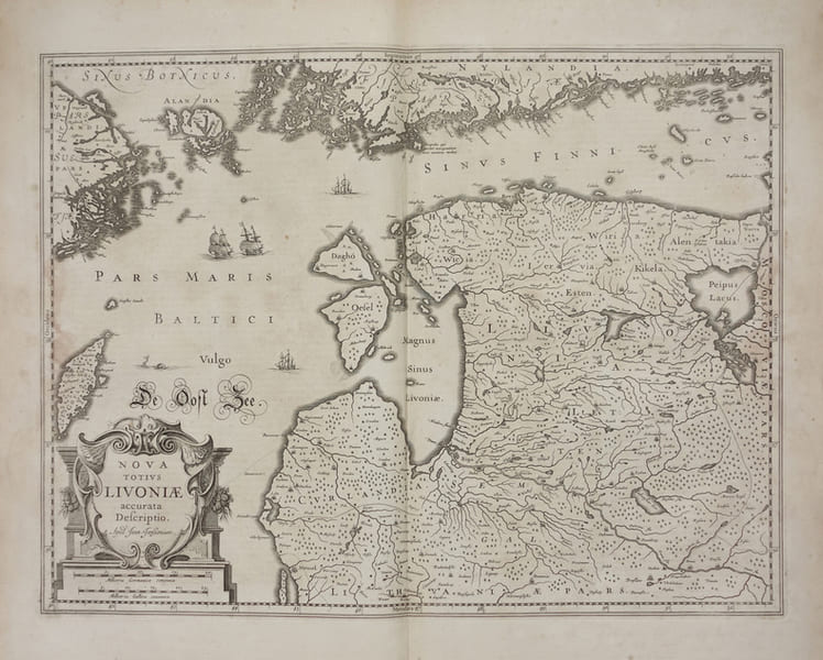  [ESTONIE/LETTONIE] Nova totius Livoniae accurata descriptio.. JANSSON (Joannes).