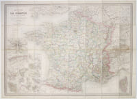Nouvelle carte de la France et de ses colonies.