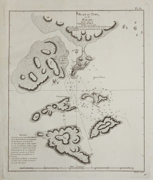  [MACAO] Plan du Typa, ou de Macao.. COOK (James);