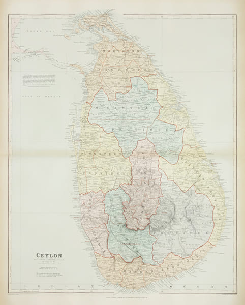  [CEYLAN/SRI LANKA] Ceylon.. STANFORD (Edward).