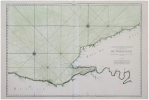  [NORMANDIE/CALVADOS] I. Carte particulière des costes de Normandie depuis Dieppe jusqu'à la pointe de la Percée en Bessin.. NEPTUNE FRANCOIS.