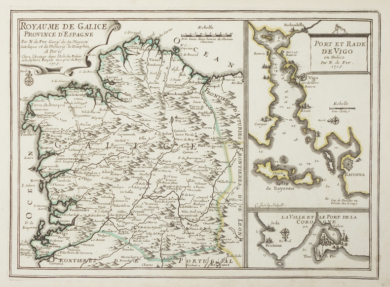  [GALICE] Royaume de Galice province d'Espagne.. FER (Nicolas de).