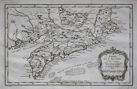 Carte de l'Accadie et pais voisins.