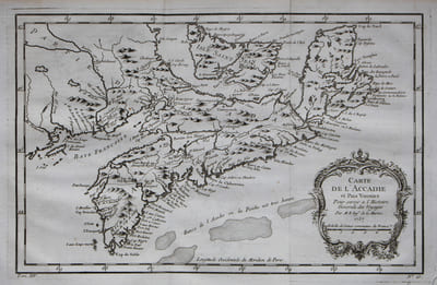 Carte de l'Accadie et pais voisins.
