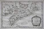  Carte de l'Accadie et pais voisins.. BELLIN (Jacques-Nicolas).