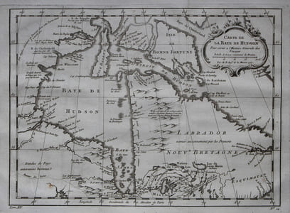 Carte de la Baye de Hudson.