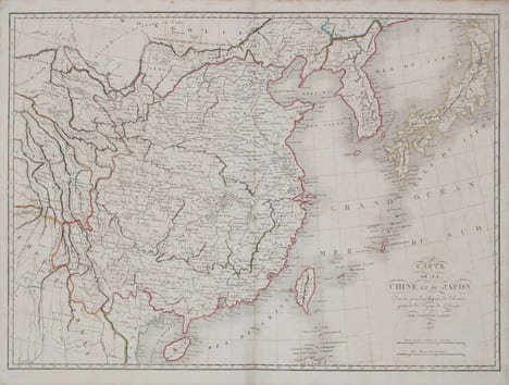 Carte de la Chine et du Japon.. TARDIEU (Ambroise).