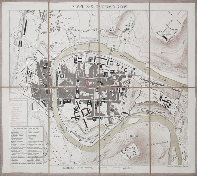 [BESANCON] Plan de Besan&ccedil;on.. [ANONYME].