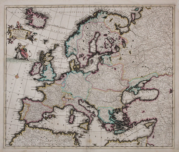  Accuratissima Europ&aelig; tabula.. DANCKERTS (Justus).