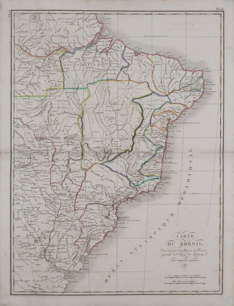  [BR&Eacute;SIL] Carte du Br&eacute;sil.. TARDIEU (Ambroise).