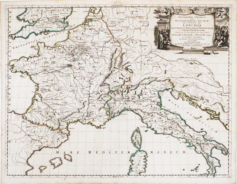  Geographia synodica sive regionum, urbium, et locorum, ubi celebrata sunt Concilia œcumenica, nationalia, provincialia, et synodi diœcesan&aelig; tabula ...