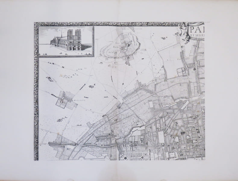  Paris et ses environs.. ATLAS des ANCIENS PLANS de PARIS & JOUVIN de ROCHEFORT (Albert).