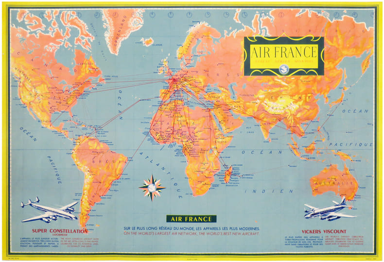  AIR FRANCE. R&eacute;seau A&eacute;rien Mondial.. AIR FRANCE.