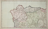  [POSTES] Carte d'Espagne et de Portugal, comprenant les routes des postes et autres de ces deux roiaumes.. BRION de la TOUR (Louis).
