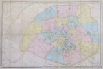 Plan géométral de Paris et de ses agrandissements à l'échelle d'un millimètre pour 10 m (10,1000).. ANDRIVEAU-GOUJON (Eugène).