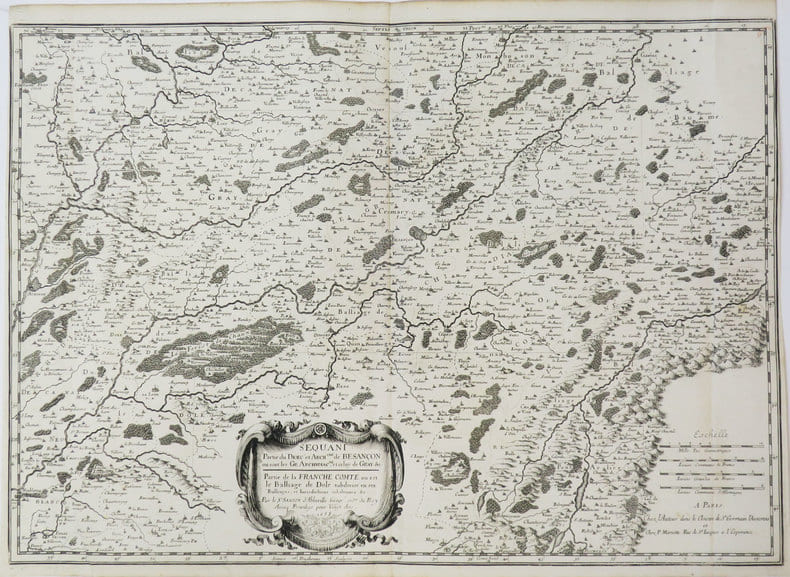 [FRANCHE-COMT&Eacute;/BESAN&Ccedil;ON] Sequani. Partie du diœc. et arch.ch&eacute; de Besan&ccedil;on o&ugrave; sont les gr. archidiac.n&eacute;, et celuy de Gray &c. Partie de la Franche ...