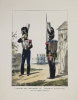 [COSTUMES MILITAIRES] Uniforme des grenadiers du (...) régiment d'infanterie de la garde royale.. AUBRY (Charles).