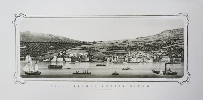 [VILLEFRANCHE-sur-MER] Villa Franca presso Nizza.. GIUDICI (Giuseppe).