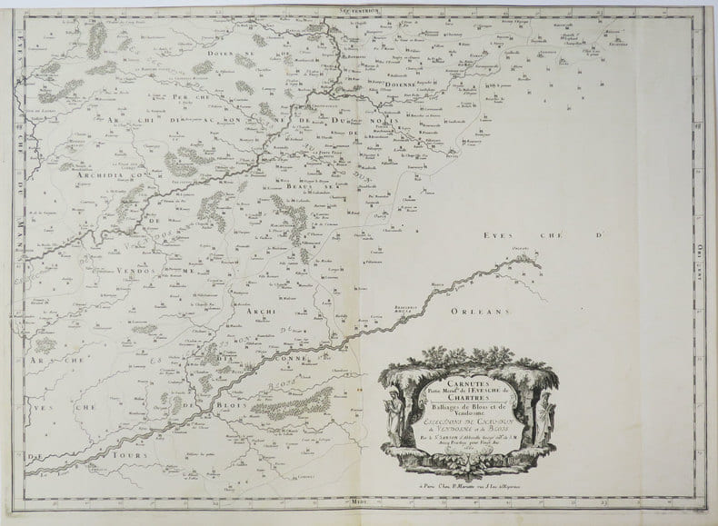 [BLOIS & VEND&Ocirc;ME] Carnutes. Partie m&eacute;rid.le de l'&eacute;vesch&eacute; de Chartres. Balliages de Blois et de Vendosme. Eslections de Chau-dun de Vendosme et de ...