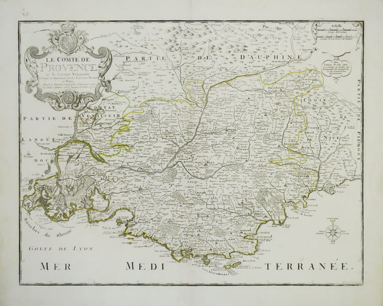 [PROVENCE] Le Comt&eacute; de Provence et le Comtat Venaissin.. DESNOS (Louis-Charles).