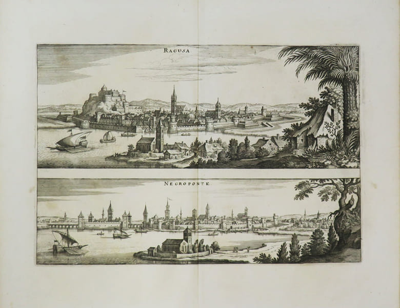 [CROATIE] Ragusa - Negroponte.. MERIAN (Matth&auml;us).