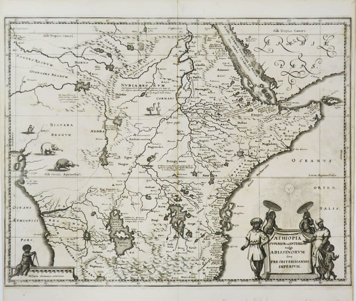 &AElig;thiopia superior vel interior vulgo Abissinorum sive Presbiteri Joannis imperium.. MERIAN (Matth&auml;us).