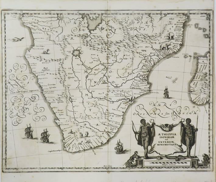 [AFRIQUE MERIDIONALE] &AElig;thiopia inferior vel exterior Monomotapa.. MERIAN (Matth&auml;us).