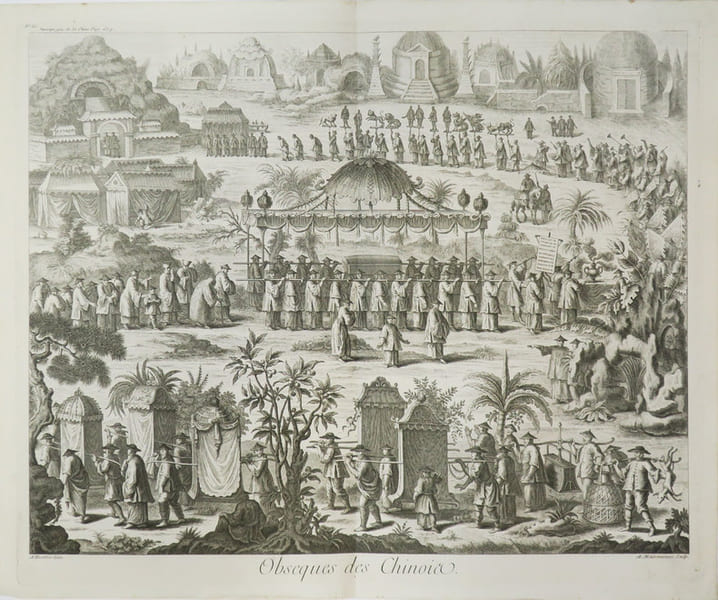 Obs&egrave;ques des Chinois. . ANVILLE (Jean Baptiste Bourguignon d').