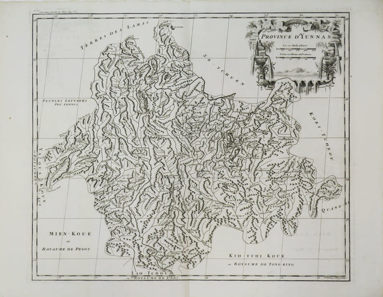 [YUNNAN] Province d'Yun-Nan. . ANVILLE (Jean Baptiste Bourguignon d').
