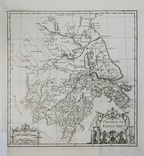 [JIANGSU & ZHEJIANG] Province de Kiang-Nan. . ANVILLE (Jean Baptiste Bourguignon d').