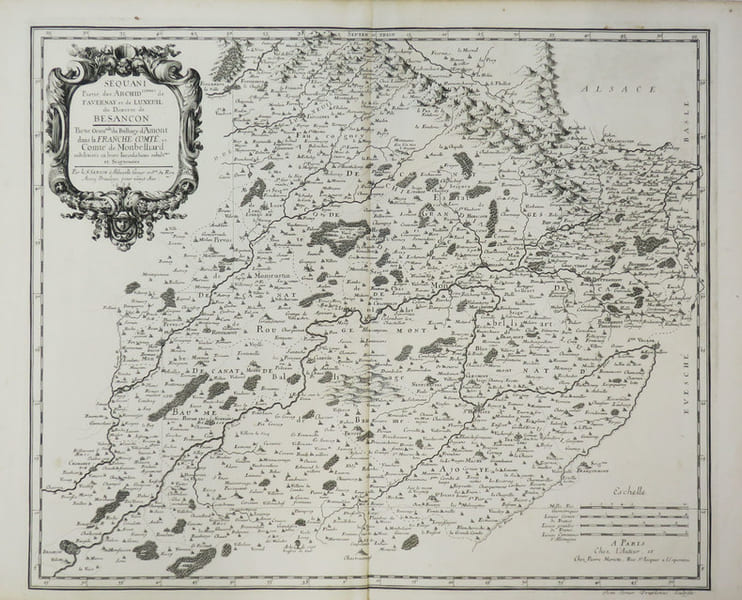[FRANCHE-COMT&Eacute;] Sequani. Partie des archid.conn&eacute;s de Favernay et de Luxeuil du diœc&egrave;se de Besan&ccedil;on. Partie orientale du balliage d'Amont dans la ...