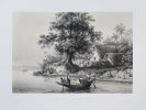 [BENGALE] Vue prise sur les bords de l'Hougly. (Inde).. VAILLANT (Auguste-Nicolas).