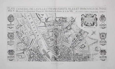Plan général de la ville, cité, université, isles et faubourgs de Paris.. ATLAS des ANCIENS PLANS de PARIS & BOISSEAU (Jean).