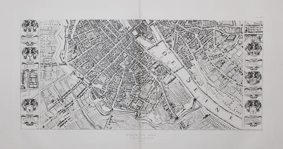 Plan général de la ville, cité, université, isles et faubourgs de Paris.