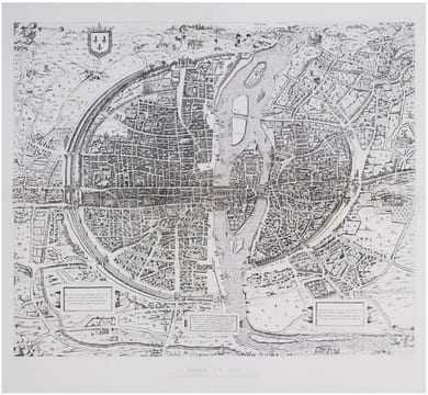 La ville, cité, université de Paris.. ATLAS des ANCIENS PLANS de PARIS & ANDROUET du CERCEAU (Jacques).