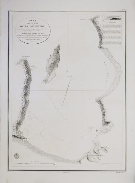 [CHILI] Plan de la baie de la Conception.. D&Eacute;P&Ocirc;T G&Eacute;N&Eacute;RAL DE LA MARINE.