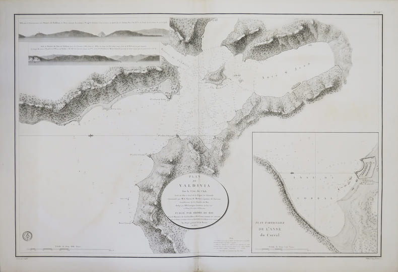 [CHILI] Plan de Valdivia sur la c&ocirc;te du Chili.. D&Eacute;P&Ocirc;T G&Eacute;N&Eacute;RAL DE LA MARINE.