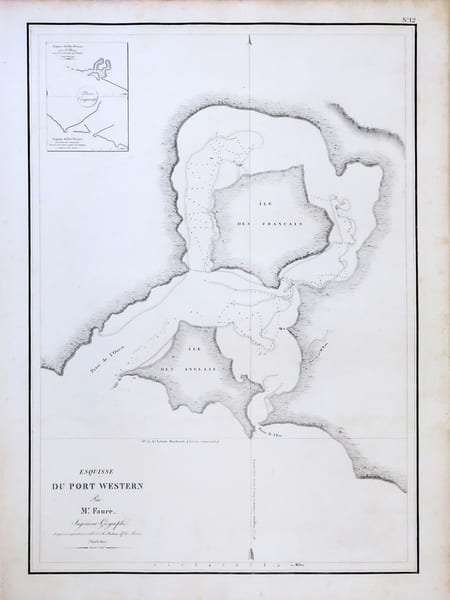 [AUSTRALIE/WESTERN PORT] Esquisse du Port Western par M. Faure.. FREYCINET (Louis-Claude Desaulses de).