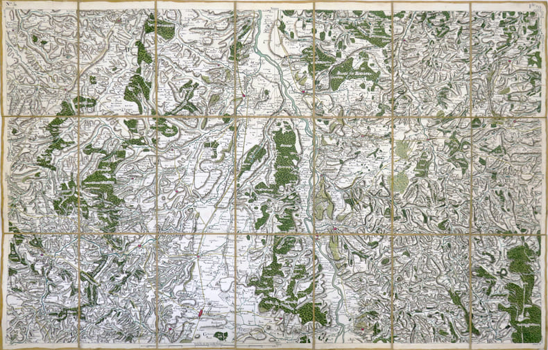 [GANNAT] Carte de Cassini. Feuille n&deg;79/51.. CASSINI de THURY (C&eacute;sar-Fran&ccedil;ois).