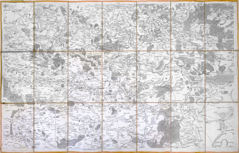 [MEAUX] Carte de Cassini. Feuille n&deg;4.. CASSINI de THURY (C&eacute;sar-Fran&ccedil;ois).