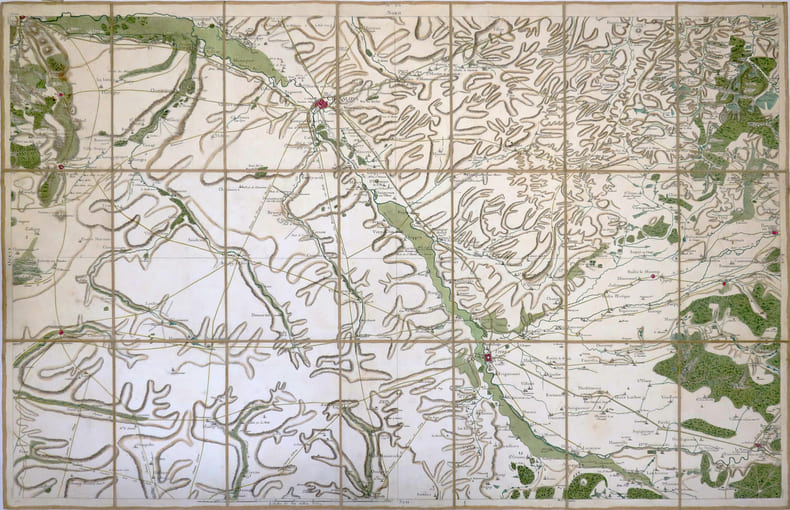 [CH&Acirc;LONS-en-CHAMPAGNE] Carte de Cassini. Feuille n&deg;25.. CASSINI de THURY (C&eacute;sar-Fran&ccedil;ois).