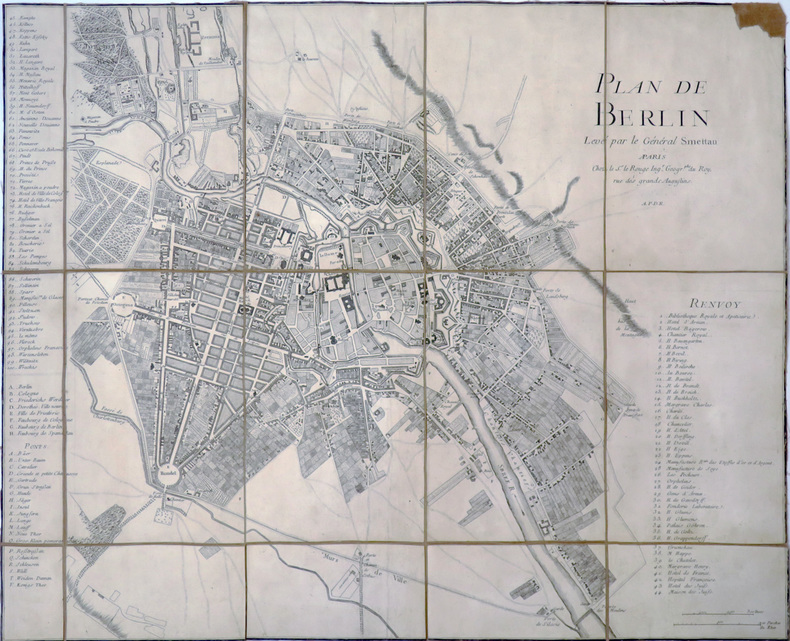 [BERLIN] Plan de Berlin levé par le Général Smettau.. SCHMETTAU (Samuel, Graf von).