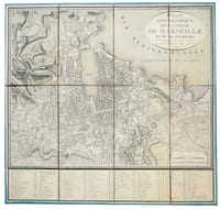 [MARSEILLE] Plan topographique de la ville de Marseille et de ses faubourgs.