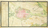 Plan de la ville de Douay et du fort de Scarpe pour le projet de l’année 1732.. LEMAIRE. MANUSCRIT.