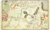 [Carte de la bataille de Fontenoy].. TOURNAI. MANUSCRIT.