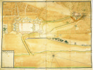 Plan de Calais et du fort de Nieulai.. CALAIS. MANUSCRIT.