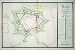 Plan de la citadelle d'Anvers.. ANVERS. MANUSCRIT.