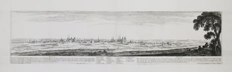 [DIJON] Divio – Dijon. Dessignée par I. Silvestre, et gravée par N. Perelle. Avec privilège du roy. A Paris chez Pierre Mariette rue S. Jacques à ...