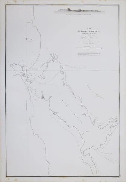 [TASMANIE] Plan du havre Macquarie (Terre de Van Di&eacute;men).. DUPERREY (Louis-Isidore).