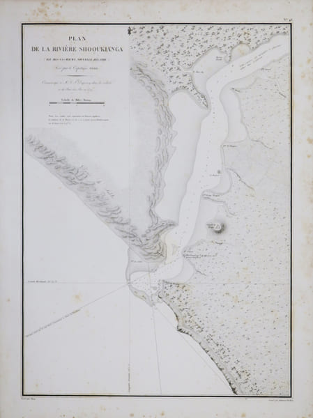 [NOUVELLE-Z&Eacute;LANDE] Plan de la rivi&egrave;re Shooukianga (&icirc;le Ika-Na-Mauwi, Nouvelle-Z&eacute;lande).. DUPERREY (Louis-Isidore).